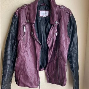 Bcbg generation motto jacket Blk/burgundy
